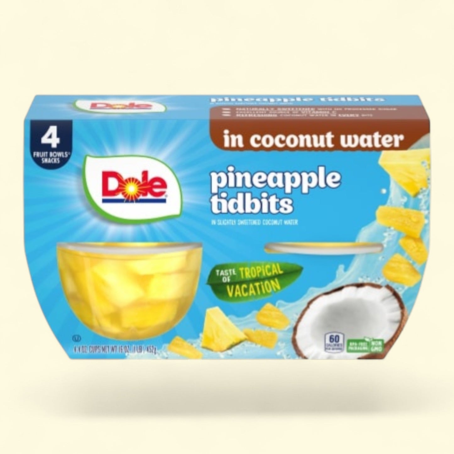 Dole Pineapple Tidbits, 4 oz, 4 count