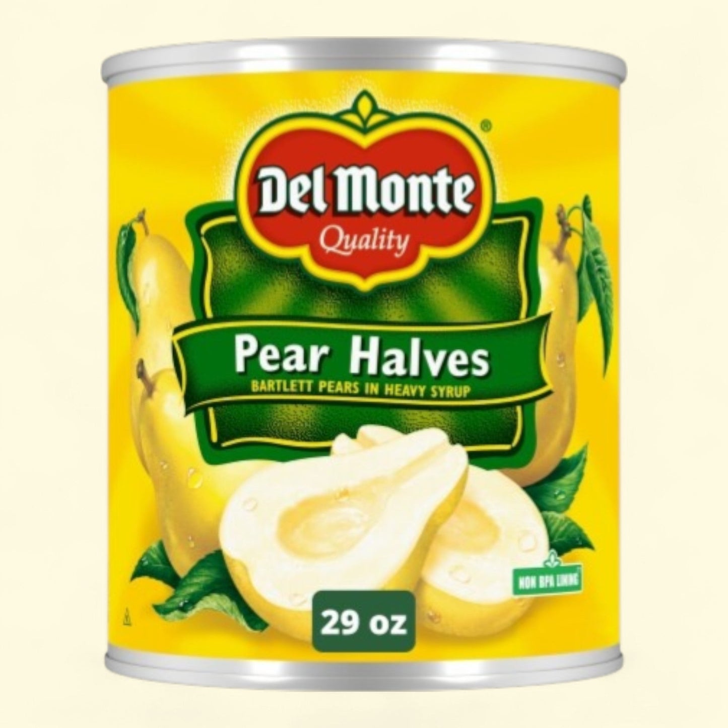 Del Monte Pear Halves, 29 oz — authentic US product shipped worldwide by Treatspree