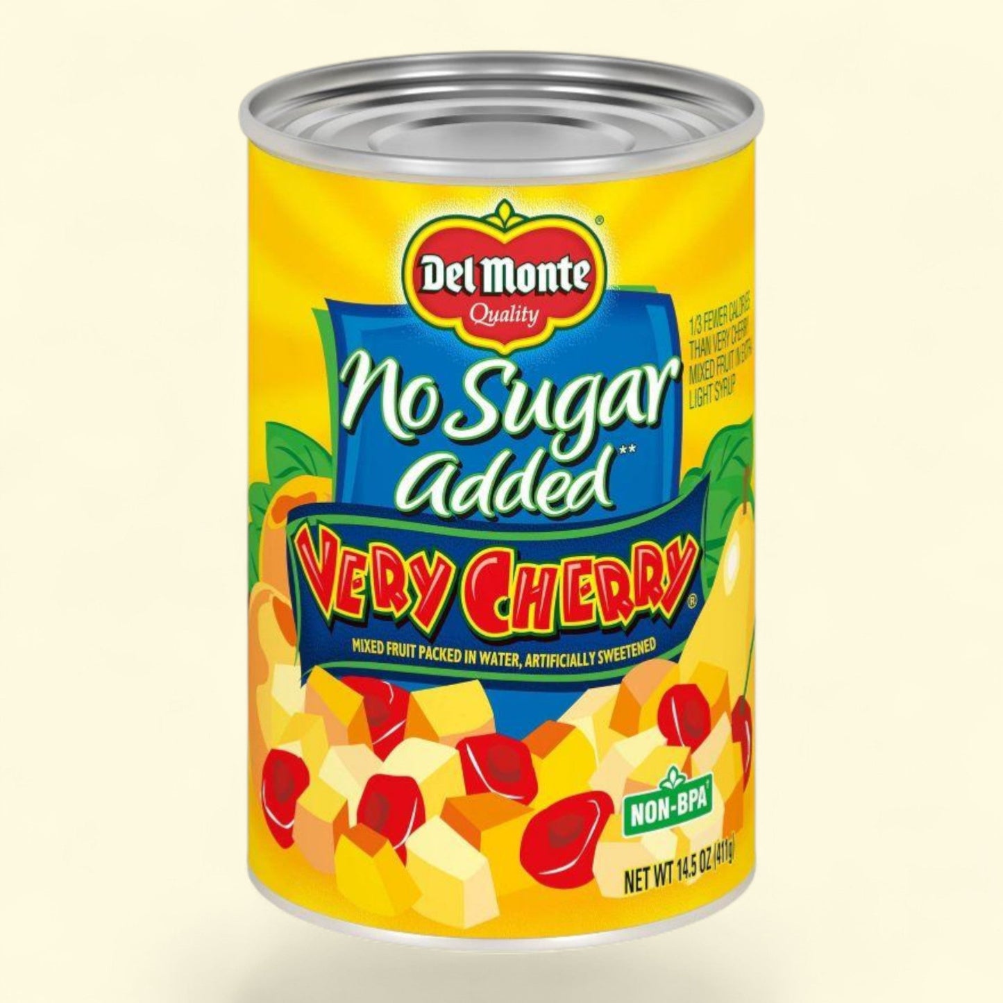 Del Monte Very Cherry Mixed Fruit, 14.5oz — authentic US product shipped worldwide by Treatspree