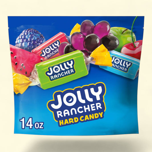 JOLLY RANCHER Assorted Fruit Flavored Hard Candy, Resealable Bag, 13 oz