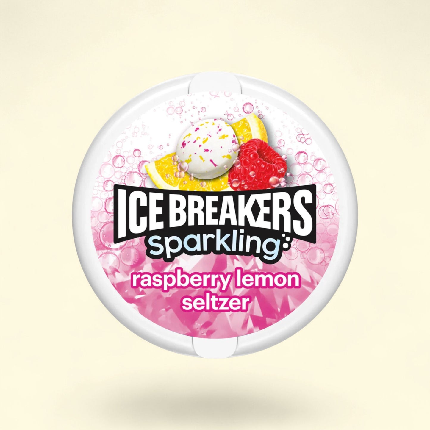ICE BREAKERS Sparkling Raspberry Lemon Seltzer Sugar Free Mints, 1.... — authentic US product shipped worldwide by Treatspree