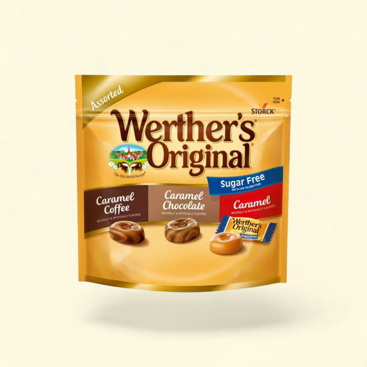 Werthers Original Hard Sugar Free Assorted Flavors Caramel Candy, 7... — authentic US product shipped worldwide by Treatspree