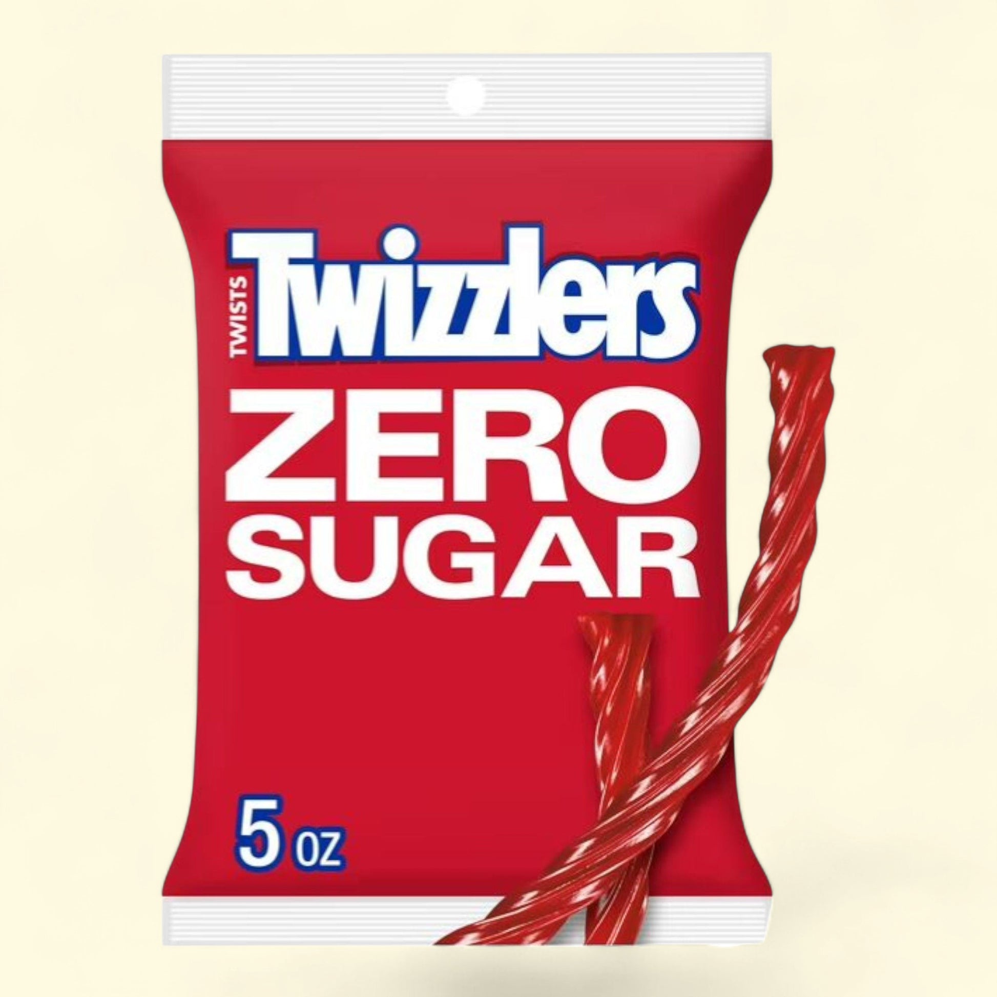 Twizzlers Zero Sugar Twists, Strawberry Flavored Licorice Candy, 5 ... — authentic US product shipped worldwide by Treatspree