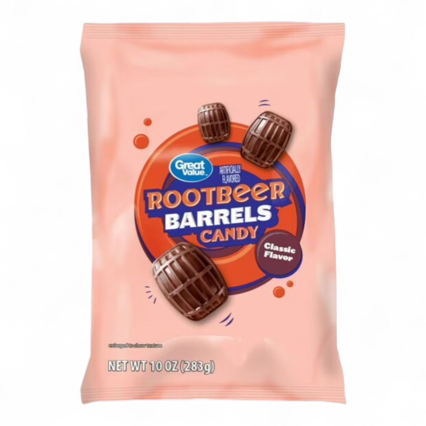 Great Value Root Beer Barrels Hard Candy, 10 oz