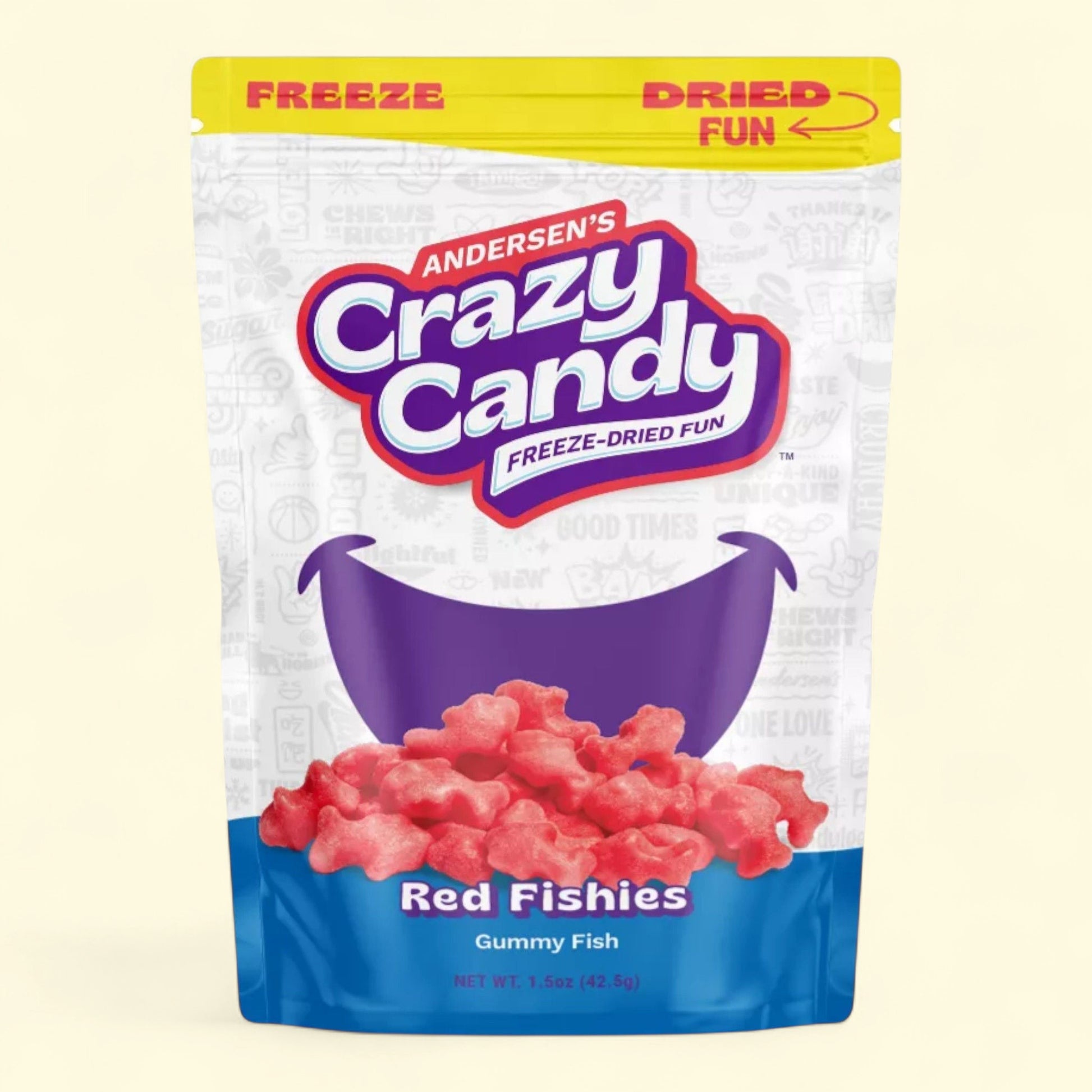 Crazy Candy Freeze Dried Candy, Fishies, 1.5oz — authentic US product shipped worldwide by Treatspree