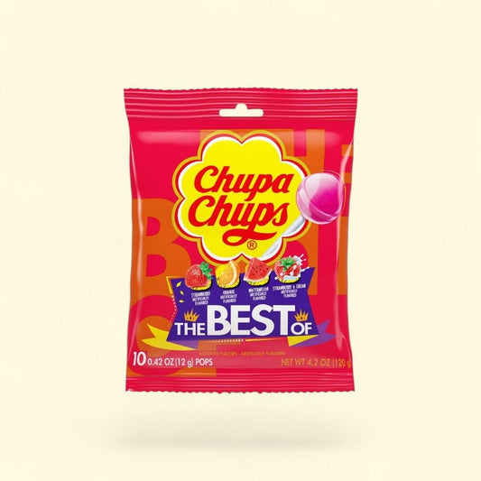 Chupa Chups Assorted Lollipops Peg Bag, 4.2oz — authentic US product shipped worldwide by Treatspree