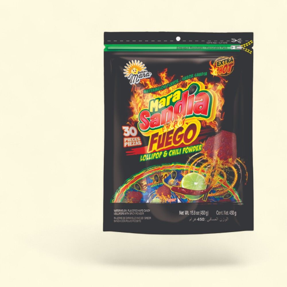 Dulces Mara Sandia Fuego Hot Watermelon Lollipops — authentic US product shipped worldwide by Treatspree