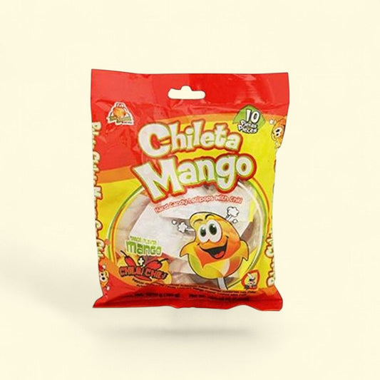 El Azteca Chileta Mango Chili Lollipops - 10 Count — authentic US product shipped worldwide by Treatspree