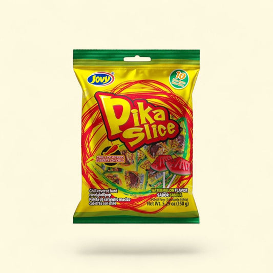 Jovy Pika Slice Watermelon Chili Lollipops, 5.29 oz — authentic US product shipped worldwide by Treatspree