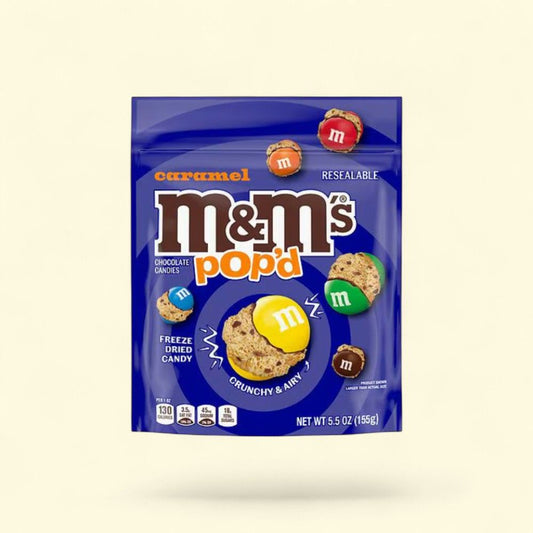 M&M's Caramel Pop'd Freeze Dried Candy - 5.5oz — authentic US product shipped worldwide by Treatspree