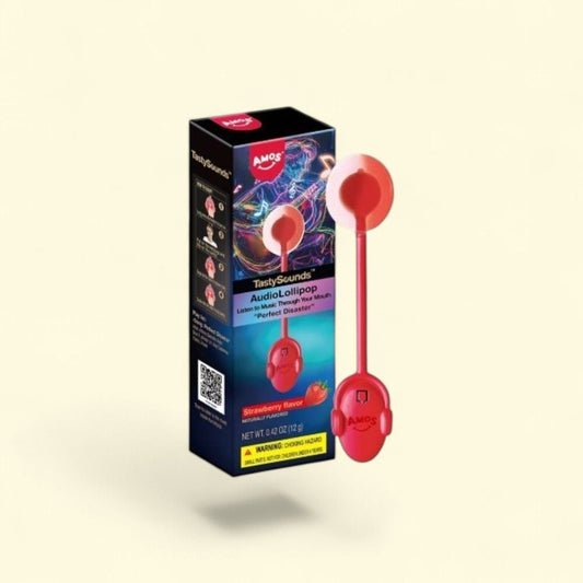 TastySounds Audio Lollipop - Strawberry (0.42oz) — authentic US product shipped worldwide by Treatspree