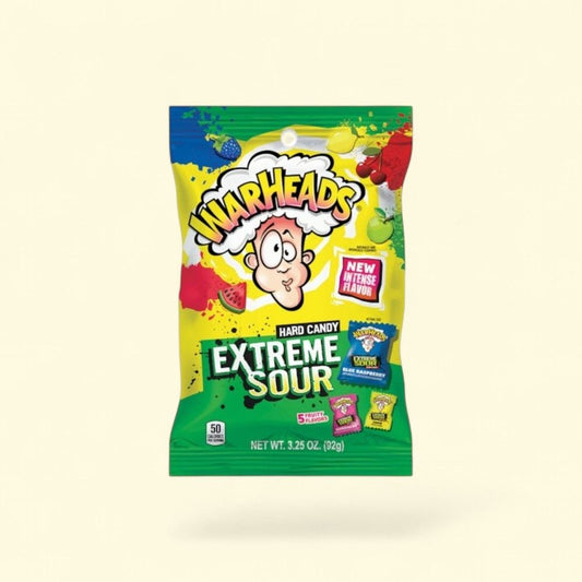 Warheads Extreme Sour Hard Candy Mix - 3.25oz Bag — authentic US product shipped worldwide by Treatspree
