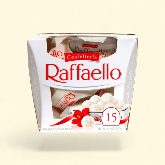Raffaello, Premium Gourmet White Almond Cream and Coconut, 5.3 oz, ... — authentic US product shipped worldwide by Treatspree