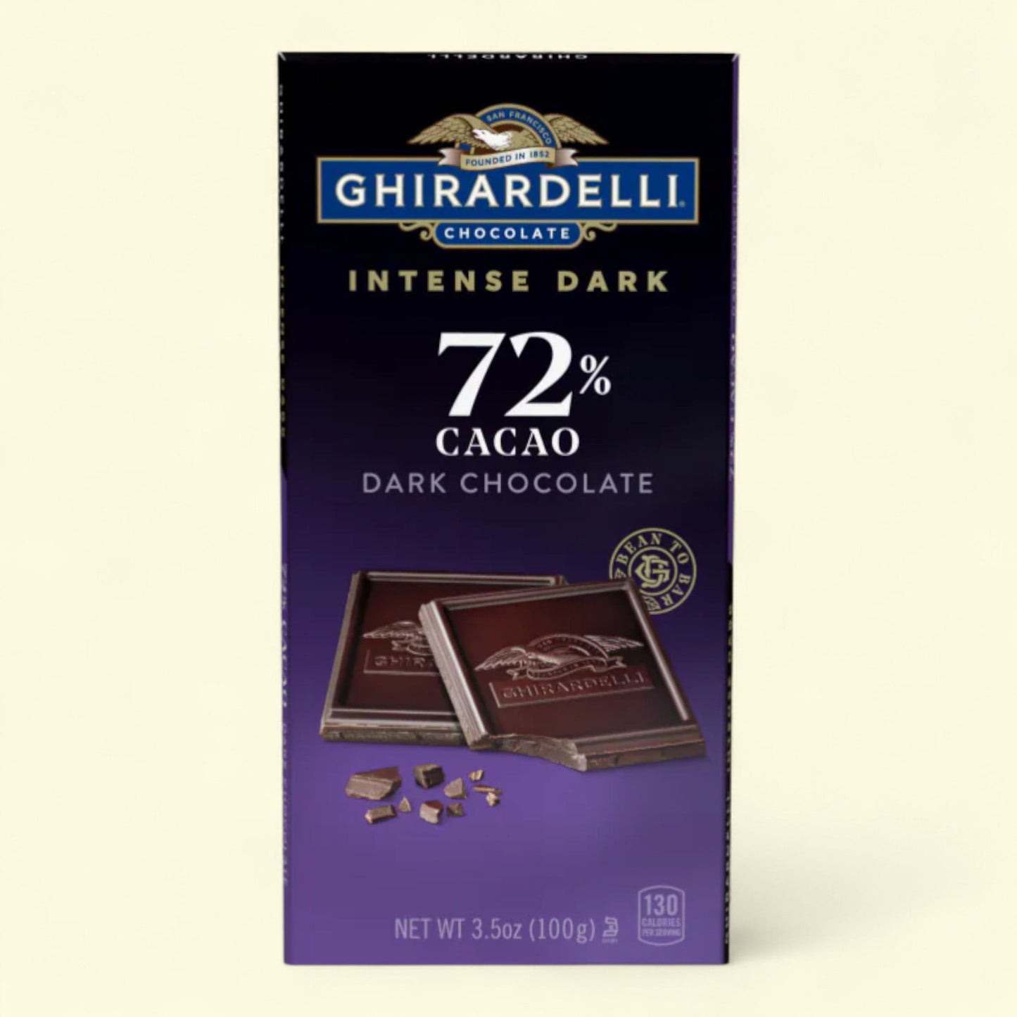 Ghirardelli Intense Dark 72% Cacao Chocolate Bar, 3.5 oz