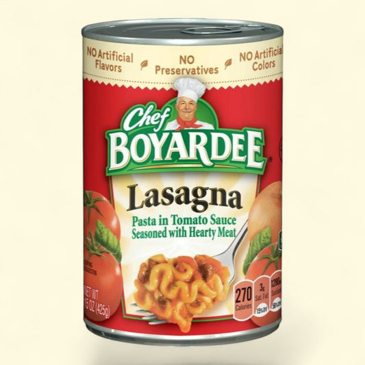 Chef Boyardee Lasagna, 15 oz. Can — authentic US product shipped worldwide by Treatspree
