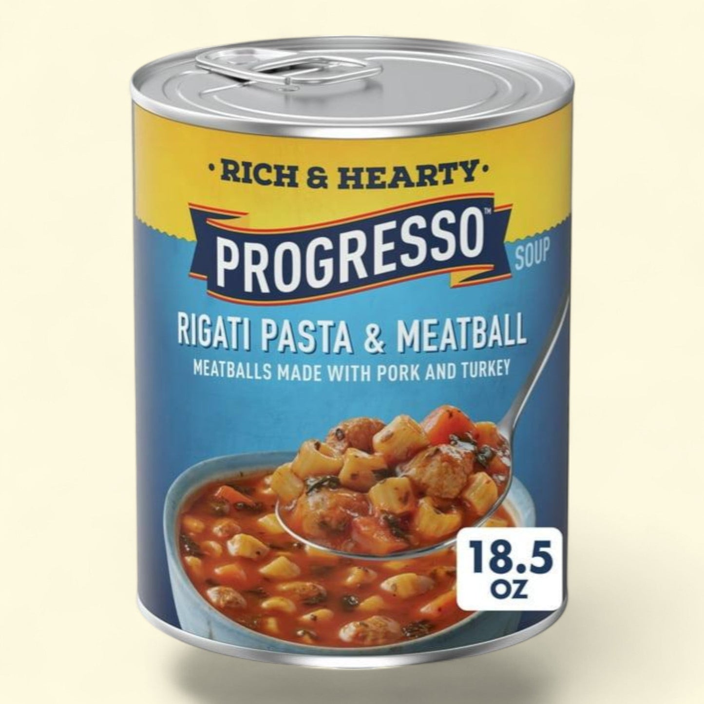 Progresso Rigati Pasta and Meatball Soup, 18.5 oz — authentic US product shipped worldwide by Treatspree