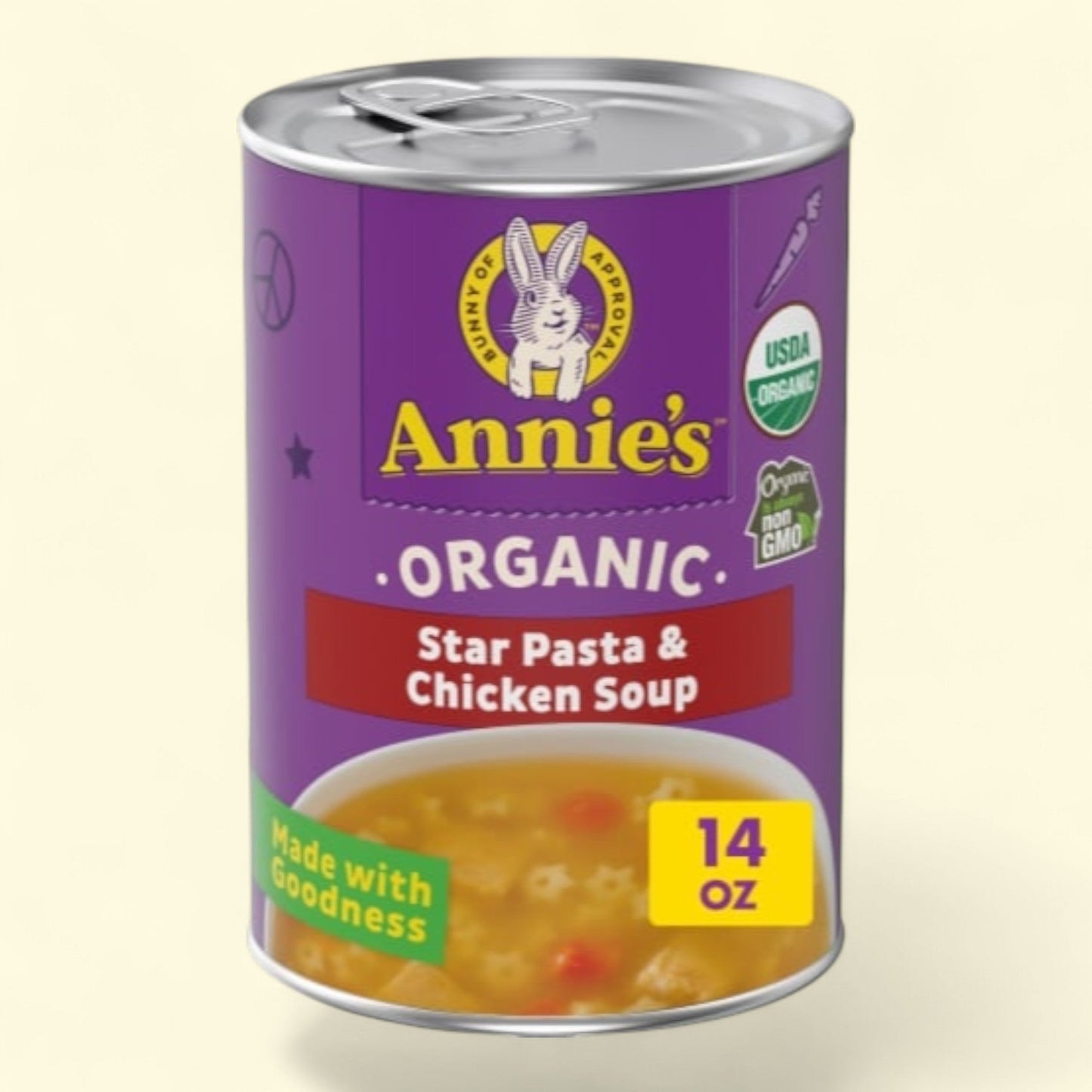 Annie's Organic Star Pasta and Chicken Soup, 14 oz
