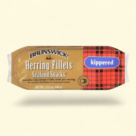 Brunswick Kippered Seafood Snack, 3.53 oz Can