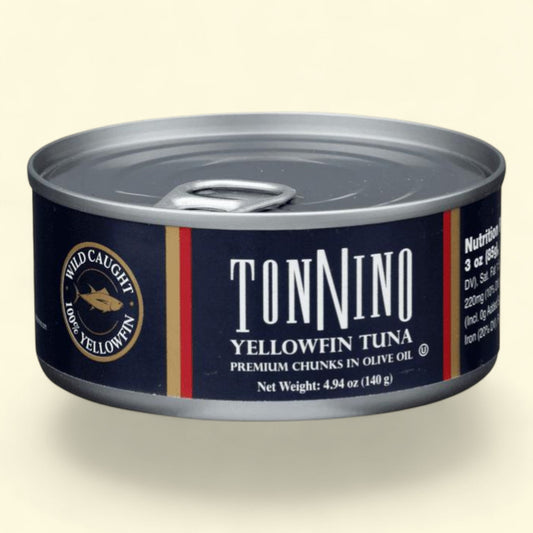 Tonnino Yellowfin Tuna Chunks, 4.94 oz, Can