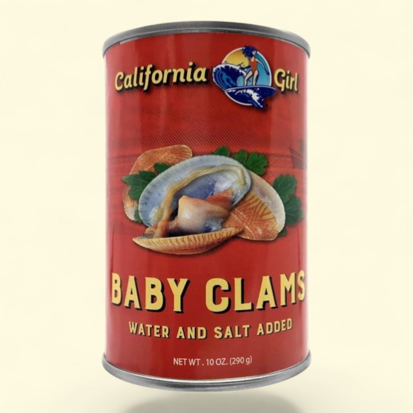 California Girl Salted Whole Baby Clams, 10 oz