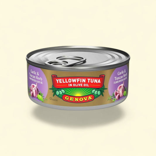 Genova Yellowfin Tuna in Garlic and Tuscan Herb Infused Olive Oil, ... — authentic US product shipped worldwide by Treatspree