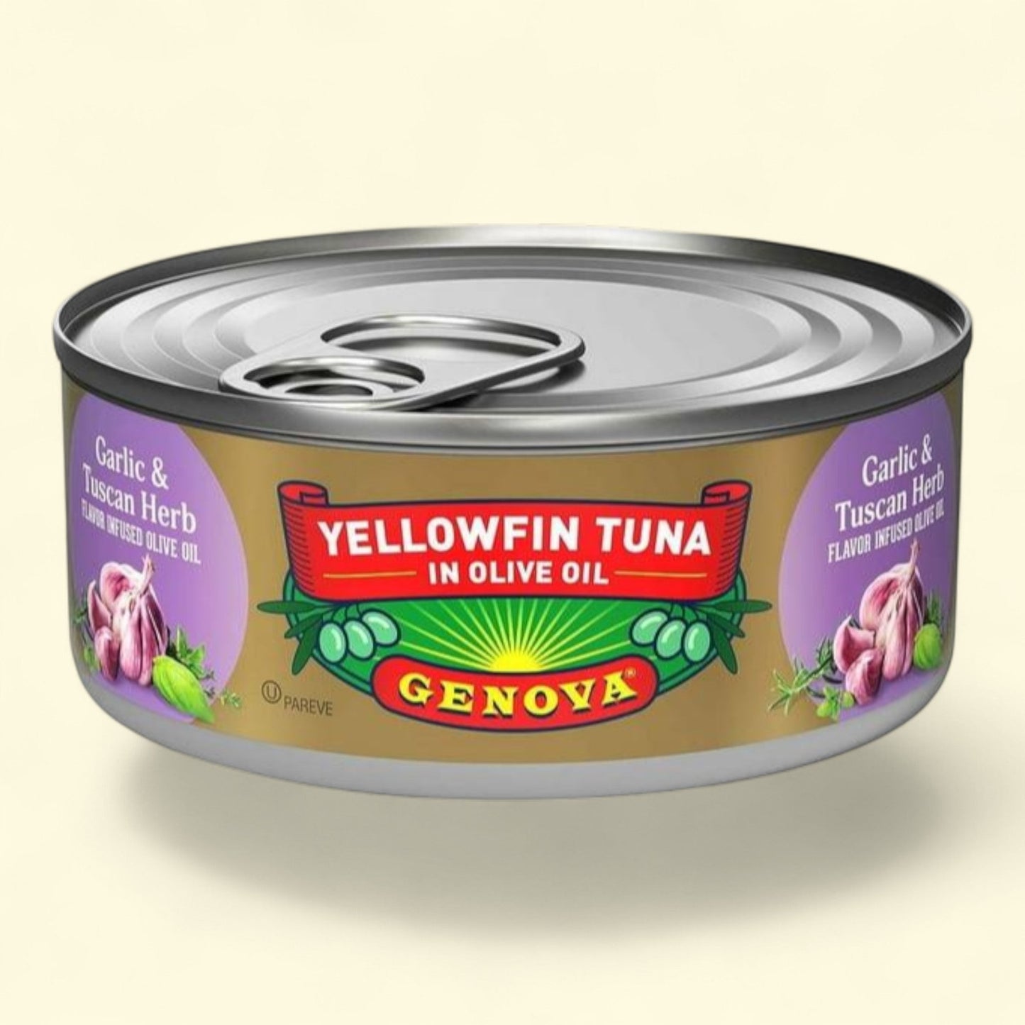 Genova Yellowfin Tuna in Garlic and Tuscan Herb Infused Olive Oil, 5 oz