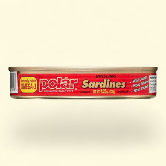 MW Polar Smoked Brisling Sardine in Olive Oil, 4.23 oz.