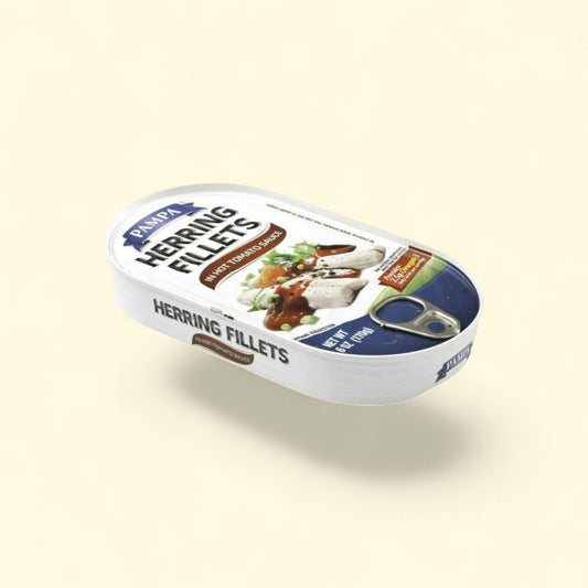Pampa Herring Fillets, 6 oz Can — authentic US product shipped worldwide by Treatspree