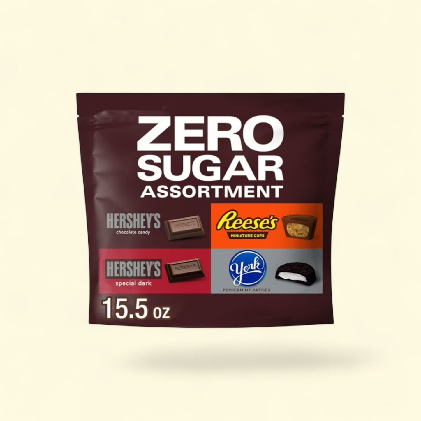 Hershey's Zero Sugar Assorted Flavored Candy, Variety Bag 15.5 oz — authentic US product shipped worldwide by Treatspree