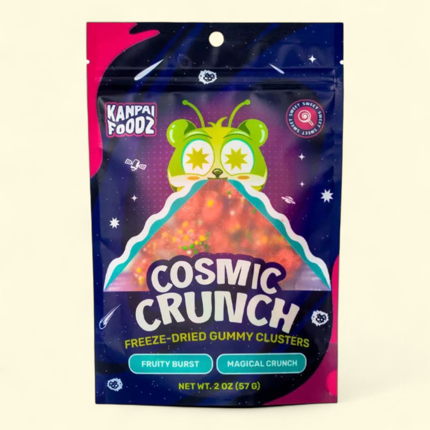 Kanpai Foodz Freeze Dried Candy, Cosmic Crunch, 2oz