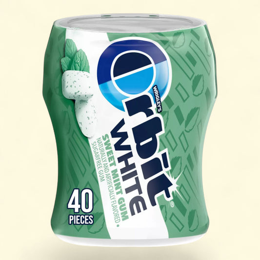 Orbit White Sweet Mint Chewing Gum, 40ct