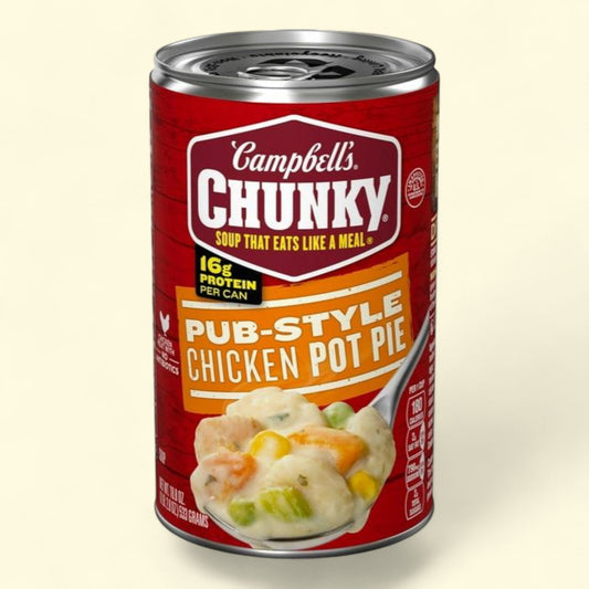 Campbell's Chunky Soup, Pub-Style Chicken Pot Pie Soup, 18.8 oz Can