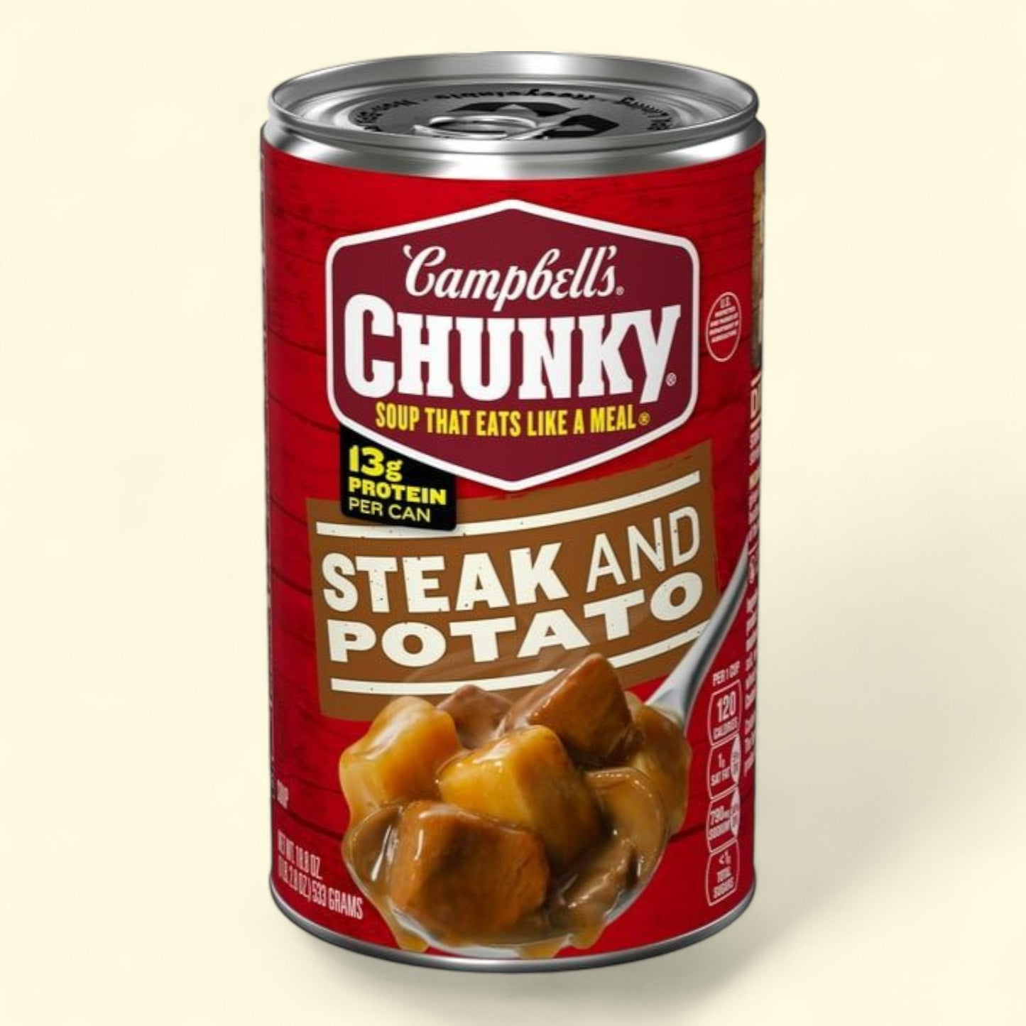 Campbell's Chunky Soup, Steak and Potato Soup, 18.8 oz Can