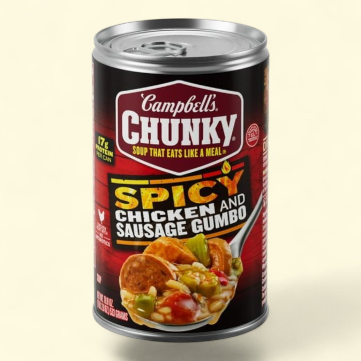 Campbell's Chunky Soup, Spicy Chicken and Sausage Gumbo, 18.8 oz Can