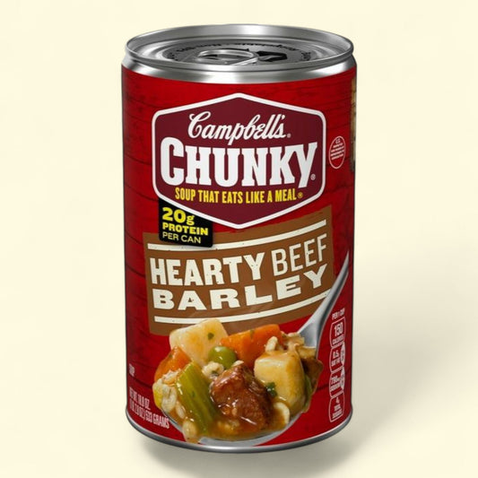 Campbell's Chunky Soup, Hearty Beef and Barley, 18.8 oz Can