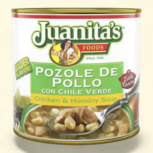 Juanita's Foods Chicken Pozole with Green Chile Soup, 25 oz