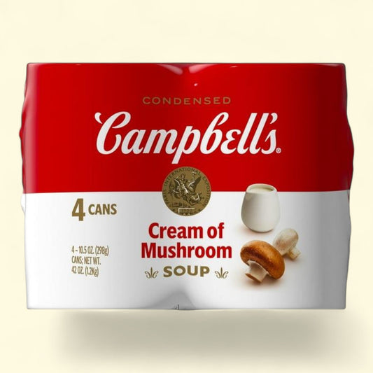Campbell's Cream of Mushroom Soup, 10.5 oz Can, 4 Count