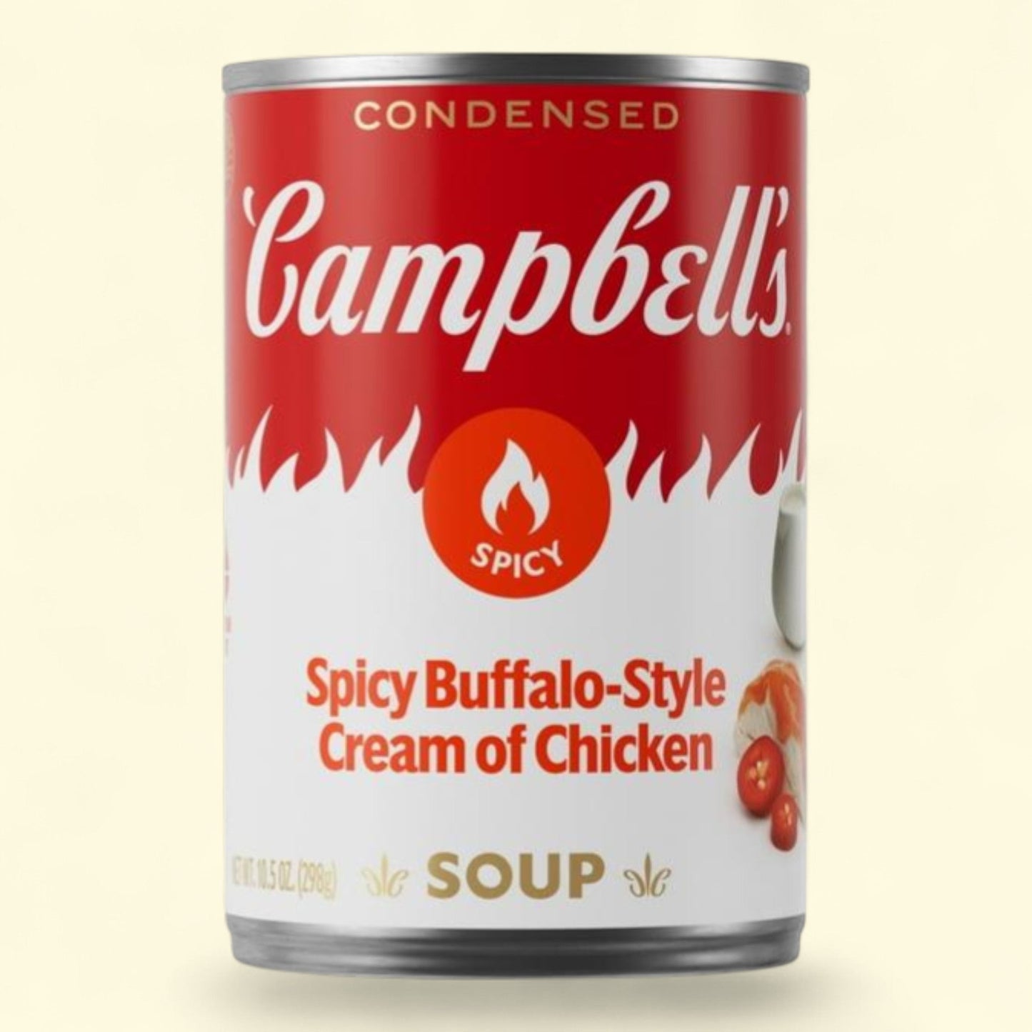 Campbell's Spicy Buffalo-Style Cream of Chicken Soup, 10.5 oz Can