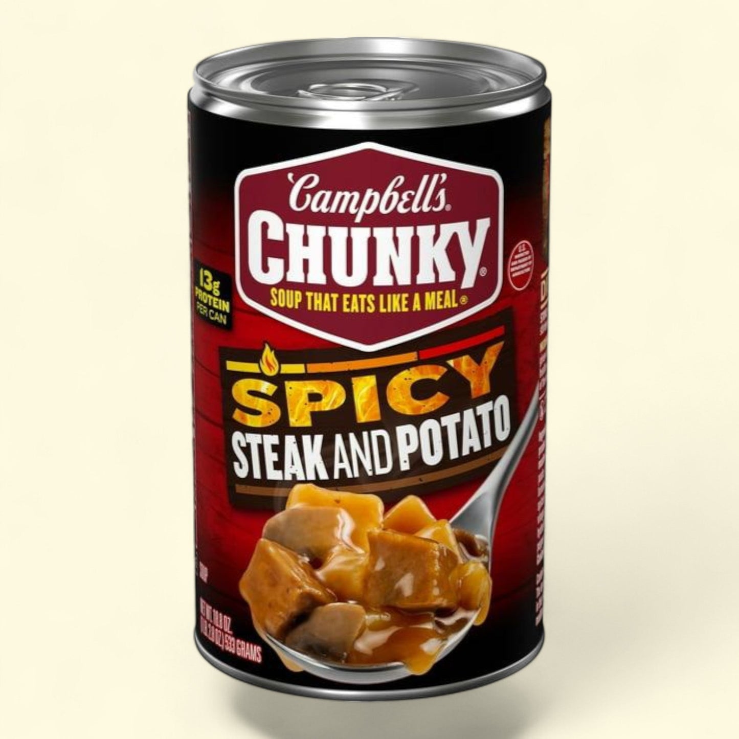 Campbell's Chunky Soup, Spicy Steak and Potato Soup, 18.8 oz Can
