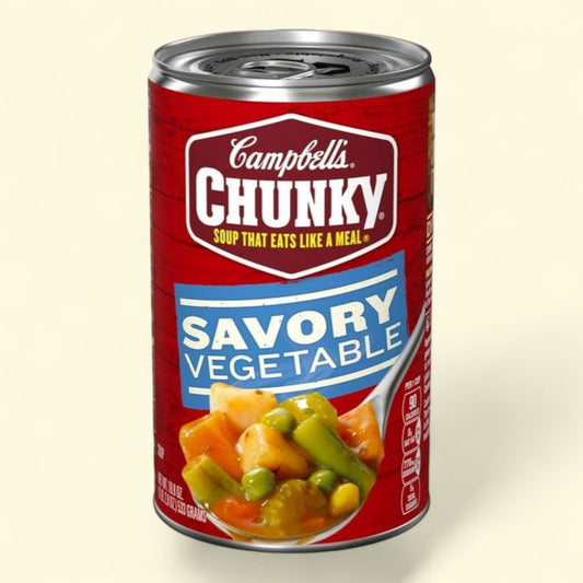Campbell's Chunky Soup, Savory Vegetable Soup, 18.8 oz Can