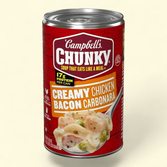 Campbell's Chunky Creamy Chicken Bacon Carbonara Soup, 18.8 oz Can