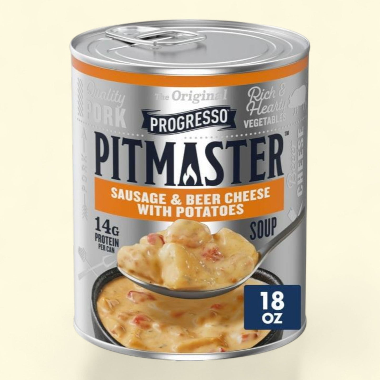 Progresso Pitmaster, Sausage and Beer Cheese with Potatoes, 18 oz.