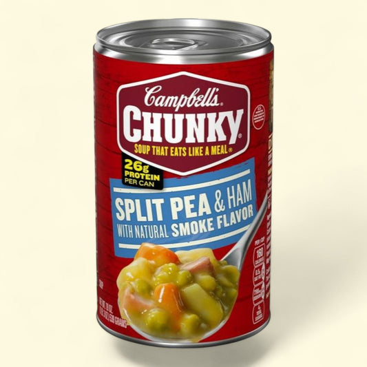Campbell's Chunky Soup, Split Pea Soup with Ham, 19 oz Can