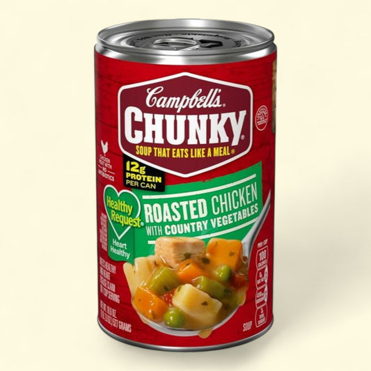 Campbell's Chunky Healthy Request Soup, Roasted Chicken with Country Vegetables, 18.6 oz Can