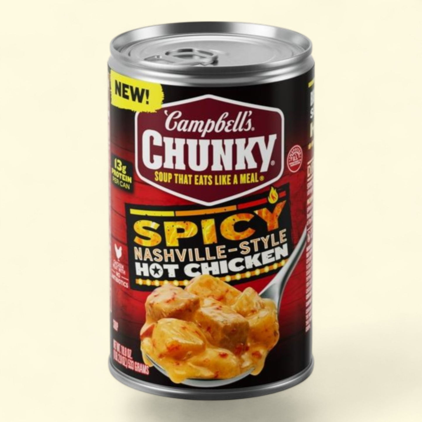 Campbell's Chunky Soup, Spicy Nashville-Style Hot Chicken Soup, 18.8 oz Can