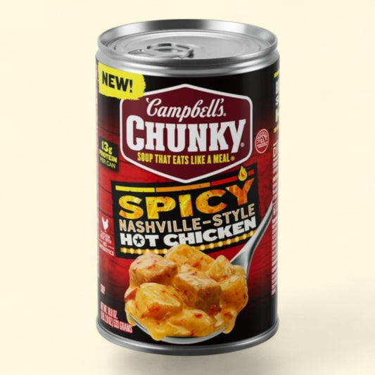 Campbell's Chunky Soup, Spicy Nashville-Style Hot Chicken Soup, 18.8 oz Can