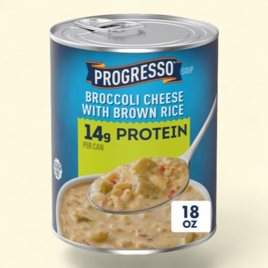 Progresso Soup, Protein Broccoli Cheese with Brown Rice, 18.5 oz