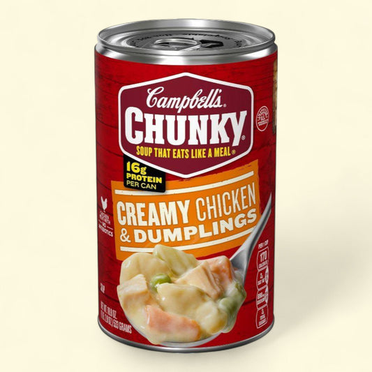 Campbell's Chunky Creamy Chicken & Dumplings Soup, 18.8oz