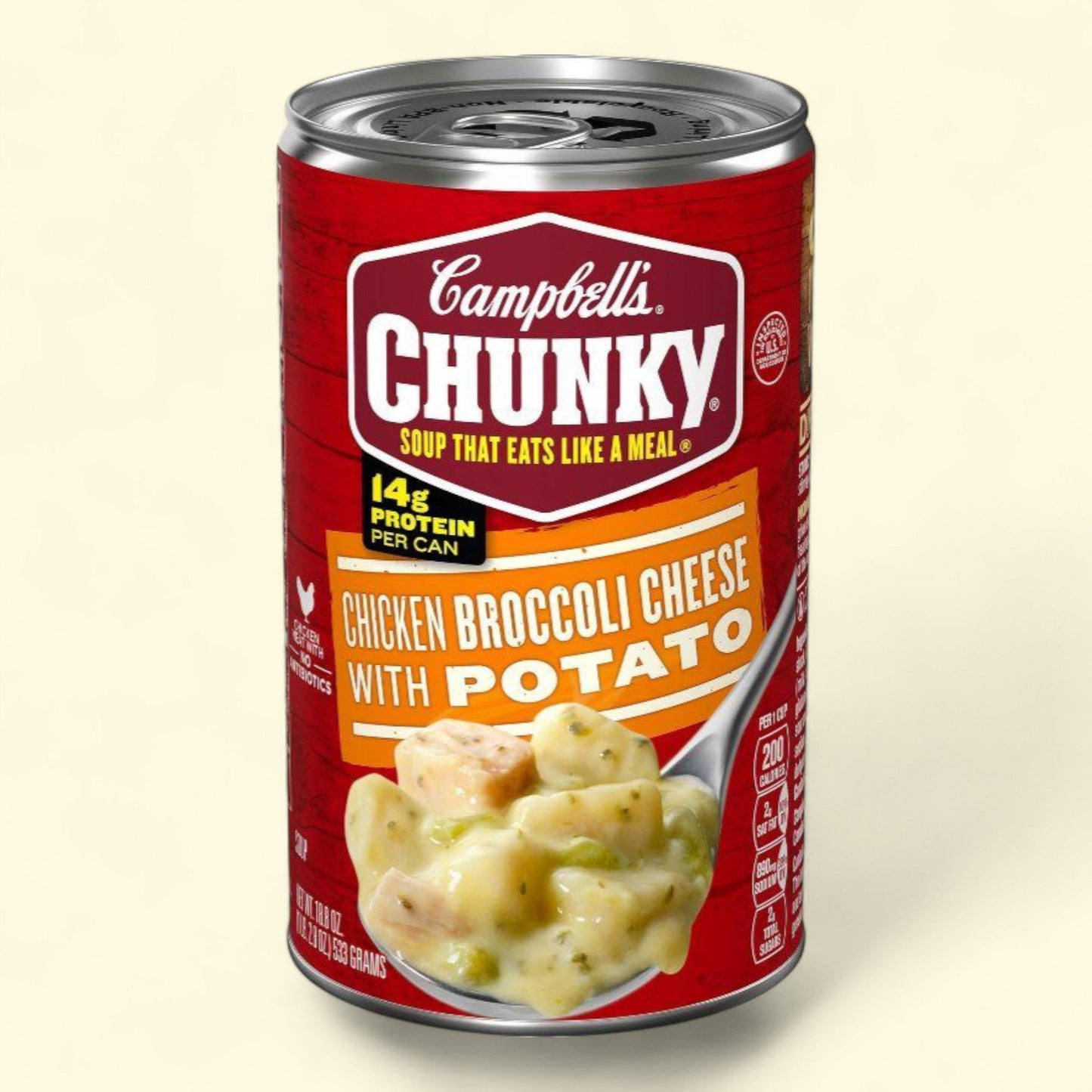 Campbell's Chunky Chicken Broccoli Cheese with Potato Soup, 18.8oz