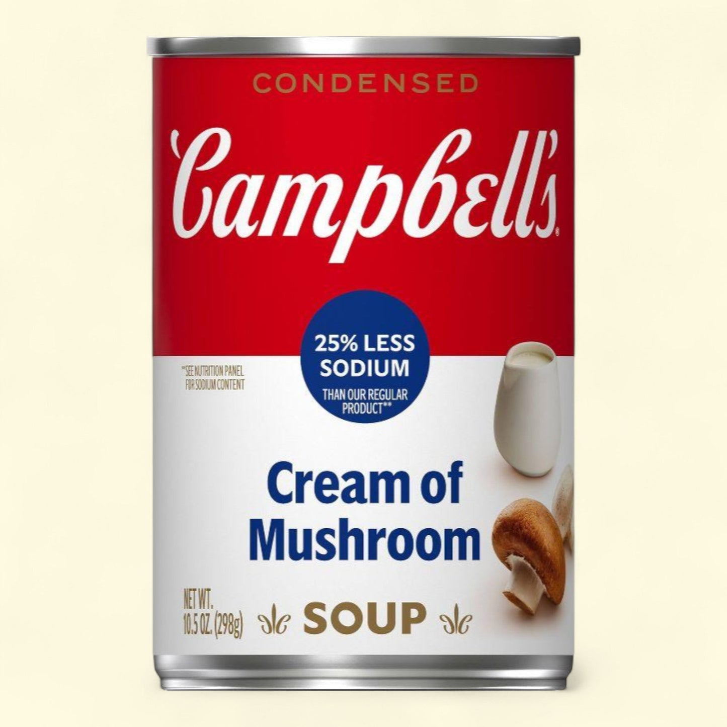 Campbell's Condensed Cream of Mushroom Soup, 10.5oz